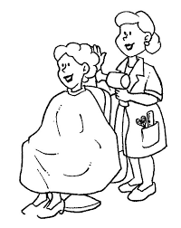 Hair Stylist On Jobs Coloring Pages Coloring Pages Coloring Books Art Drawings For Kids