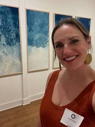 What a curious thing it is to meet an artist after admiring their work.  There's a beautiful shorthand that allows us to jump right to the good  stuff. It's was a such