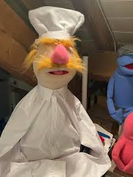 Swedish chef is nearly done, needs a different hat, ears and a hair change