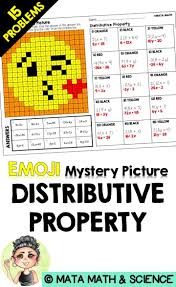 Aligned To Texas Tek 6 7d Generate Equivalent Expressions Using The Properties Of Operations Invers Math Mystery Picture Math Properties Distributive Property