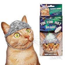 Archie Mcphee Tin Foil Hats For Conspiracy Cats Walmart Com In 2021 Tin Foil Hat Cat Sweaters Tin Foil