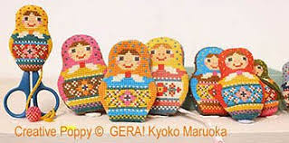 Japanese designer koyko maruoka is the creative mind behind gera!, a collection of whimsical and undeniably charming cross stitch designs now stocked at stitched modern. Gera By Kyoko Maruoka Cross Stitch Kyoko Maruoka Gera Cross Stitch Matryoshka Needlework Set