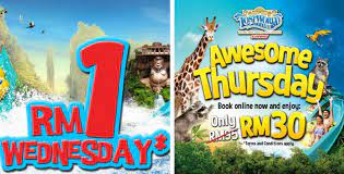 Rm62 , harga asal rm77 ejen ainul : Lost World Of Tambun Buat Promo Rm1 Hari Rabu Rm30 Saja Hari Khamis Check Tarikh Di Sini