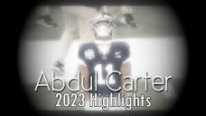 ABDUL CARTER - Sophomore Highlights (2023) - YouTube