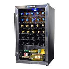 We did not find results for: Newair Freestanding 33 Bottle Compressor Wine Fridge In Stainless Steel Adjustable Chrome Racks And Exterior Thermostat Walmart Com Walmart Com