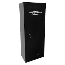 Steel top shelf provides added storage and is removable. First Watch 8 Gun Steel Security Cabinet Homak Manufacturing