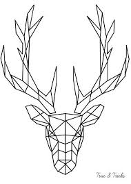 Cerf Origami Cerf Dessin Dessin Origami Epoque Geometrique