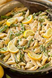 One Pan Creamy Lemon Pasta With Chicken And Asparagus Cooking Classy Lemon Chicken With Asparagus Lemon Pasta Recipes Lemon Pasta