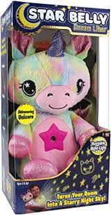 Amazon Com Ontel Star Belly Dream Lites Stuffed Animal Night Light Shimmering Rainbow Unicor Animal Night Light Unicorn Wall Art Monster High Birthday Party