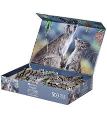 Wooden puzzle box coded combination box gift box puzzle solver box challenge box mother's day gift, father's day gift, unique gift. Kangaroo Joey 500 Piece Puzzle Australia The Gift Australian Souvenirs Gifts