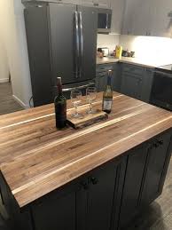 Much is a butcher block island. Butcher Block Counter Top Butcher Block Island Top Black Etsy