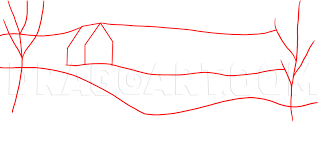 How to draw a winter scene. How To Draw A Winter Scene Step By Step Drawing Guide By Dawn Dragoart Com