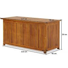 Auflagenbox Holz Akazie Xxl 117cm Mit Innenplane Vorgeolt Holztruhe Holz Kissenbox Gartenbox Gartentruhe Truhe Holztruhe Kissenbox Auflagenbox Holz