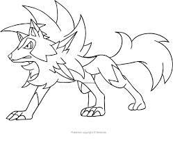 Disegno Di Lycanroc Dei Pokemon Da Stampare E Colorare Disegni Da Colorare Lego Pokemon Immagini