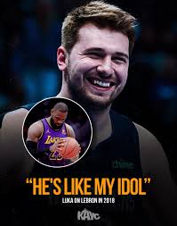 Luka finally will play with his idol, LeBron James!👏