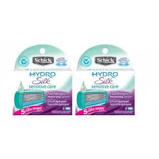 Schick hydro silk shaver for women. 8 Schick Hydro Silk Sensitive Care Razor Blades