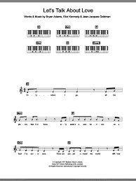 Il mio cuore va sarah brightman: Dion Let S Talk About Love Sheet Music For Piano Solo Chords Lyrics Melody