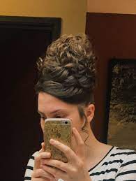 My Hair I Fixed For A Meeting Apostolic Pentecostal Hairstyle Tophairstyle Curledhair Pentecostal Hairstyles Hair Styles Hair