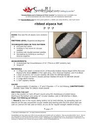 Here is a new cute way to give. Ribbed Alpaca Hat Free Knitting Pattern Yarn Shop Directory