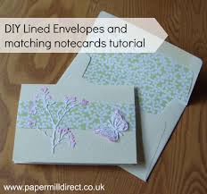 Spend as little or as much time as you want to make the graphic your own. How To Line An Envelope And Make Matching Note Cards