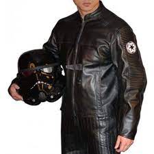 Stormtrooper Star Wars Motorcycle Black Leather Jacket Black Motorcycle Jacket Biker Jacket Men Leather Jacket