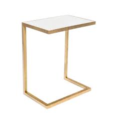 Luke marble round side table