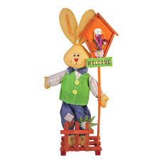 Desene animate copilărie iepurași crafturi felicitări desen regnul animal paști copii. Decoratiune Iepuras Gigantic De Paste Welcome Simplo