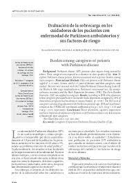 Pdf Superior Burden Among Caregivers Of Patients With Parkinson Disease 1library Co