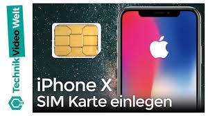 Wie installiere ich micro sim in apple iphone 5? Iphone X Sim Einsetzen Youtube