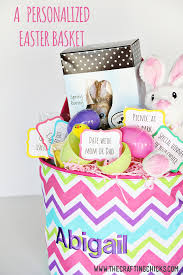 Linen touch custom personalized easter basket with liner. A Personalized Easter Basket