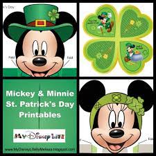 Mickey And Minnie St Patrick S Day Printables Mickey Disney Valentines Minnie
