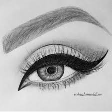 Beautiful Drawing Of My Eye By Rolaalameddine I Love It Thank You Pinkperception Easy Eye Drawing Beautiful Drawings Cool Eye Drawings