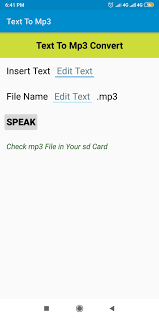This is the old way of.so here is a list of online free text to speech services that can create downloadable mp3 files. Text Speech To Mp3 Converter For Android Apk Download