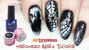 Aliexpress Halloween Nails Tutorial Paznokcie Hybrydy Monasi