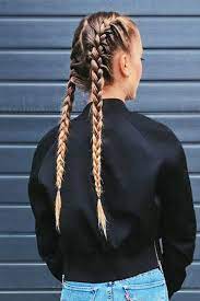 24 Creative Ways To Style Two French Braids Track Hairstyles Long Hair Styles Braided Hairstyles
