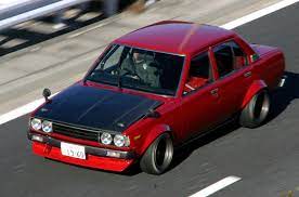 Ke70 Corola Nicely Flared Rolling On Massive Rs Watanabes Japanese Sports Cars Toyota Corolla Japan Cars