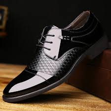 Vintage Echtes Leder Manner Business Schuhe Derby Schwarz Lackleder Spitzschuh Kleid Schuhe Herren Hochzeit Burgund Calcados Mensaccessories Elbise Ayakkabi Erkek Ayakkabilari Erkek Ayakkabi Modasi