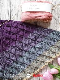 Lace knitting patterns can be as simple as a few added yarn overs or as complicated as an intricate design with slipped stitches and cables. Lace Knit Shawl By Valentinasknits With Only One Ball Of Silk Degrade