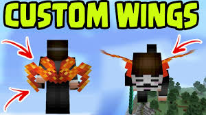 Create Custom Wings How To Create Custom Elytra Wings Mcpe Custom Wings Minecraft Pocket Edition Youtube