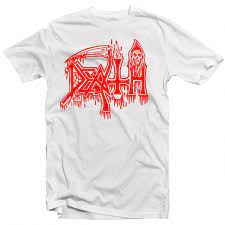 Schicke shirts für stylische damen jetzt bei monari im online shop bestellen. Death Classic Logo Red On White T Shirt Relapse Records
