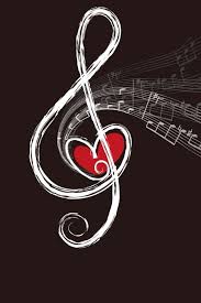 Luv This Wallpaper Music Note Wallpaper With A Heart And Trailing Mini Music Notes How Cute Music Wallpaper Music Art Musical Art