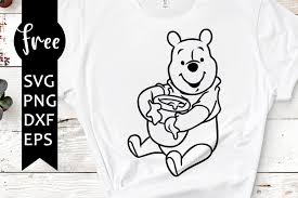 Download Winnie The Pooh Svg Free Disney Svg Bear Svg Instant Download Outline Svg Silhouette Cameo Best Disney Svg Files Cartoon Svg 0544 Freesvgplanet
