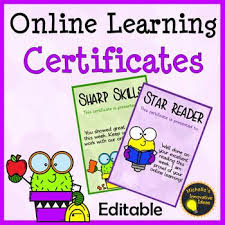 Editable Reward Certificates Distance By Michelle S Innovative Ideas Teachers Pay Teachers In 2020 Distance Learning Online Learning Online Teaching