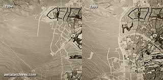 The image is about 7 miles on a side. Historical Aerial Photography Of Las Vegas