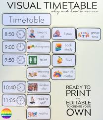 Why And How To Use Visual Timetable Effectively Visual Timetable Preschool Schedule Eyfs Classroom