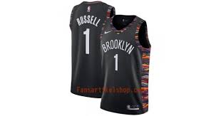 Unsere nets trikot shop angebote sind mit uniformen für alle heißesten brooklyn spieler einschließlich stars wie caris levert bestückt. Brooklyn Nets Trikot D Angelo Russell 1 2018 19 Nike City Edition Schwarz Swingman Herren