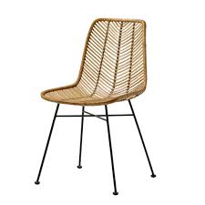 Chaise Lena Rotin Naturel Bloomingville Rattan Dining Chairs Black Dining Chairs Dining Chairs Uk