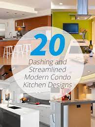 Use water proofing for outdoor kitchen cabinets and don't hesitate to experiment with styles. 20 Dashing And Streamlined Modern Condo Kitchen Designs Home Design Lover