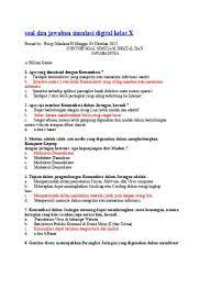 Maybe you would like to learn more about one of these? Soal Dan Jawaban Simulasi Digital Kelas X