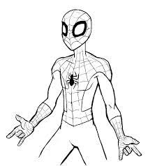 Coloriages Miles Morales Spider Man Imprimer Pour Les Garcons